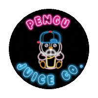 Refreshing Good Vibes Sticker by Pengu Juice Co.