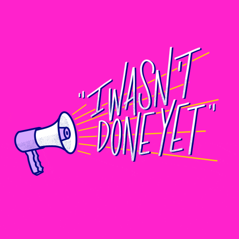 pinkartmachine giphyupload pink nope loud GIF