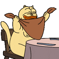 Hungry Fatcat Sticker