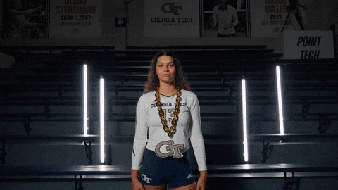 Georgia Tech Volleyball GIF by Georgia Tech Yellow Jackets