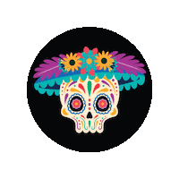 Day Of The Dead Fiesta Sticker by La Catrina MEXICO ®