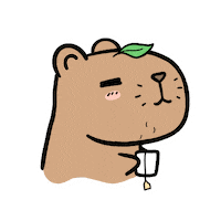 Green Tea Drink Sticker by Aminal Stickers