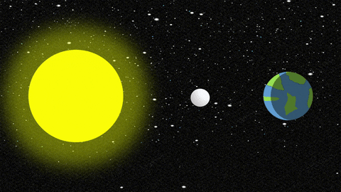 Solar Eclipse Animation GIF