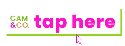 Tap Here Mua Sticker by Cameron B. Carson LLC