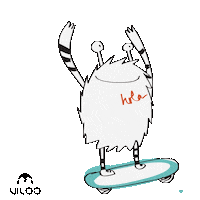 Viloo kids shop monster viloo Sticker