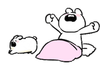 Sleepy Morning Sticker by すこぶる動くウサギ