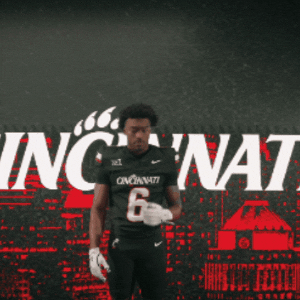 Cincinnati Football Touchdown GIF by Cincinnati Bearcats