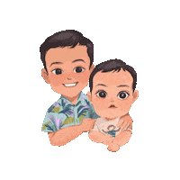 Baby Brother Sticker by Rafhi Dominic