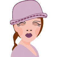 megalgar no character hat violet Sticker