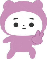 Peace くま Sticker by nako yamaguchi