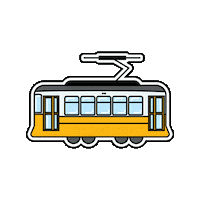 Lisbon Tram Sticker