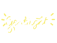 artsy_elaine good night good night goodnight Sticker