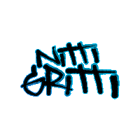 DJNittiGritti nitti nitti gritti gritti nitti logo Sticker