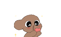 ujuice_ love 하트 사랑 강아지 Sticker