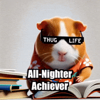 Late Night School GIF by Guinea Gambino