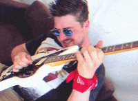 Mark Hoppus Guitar GIF by blink-182