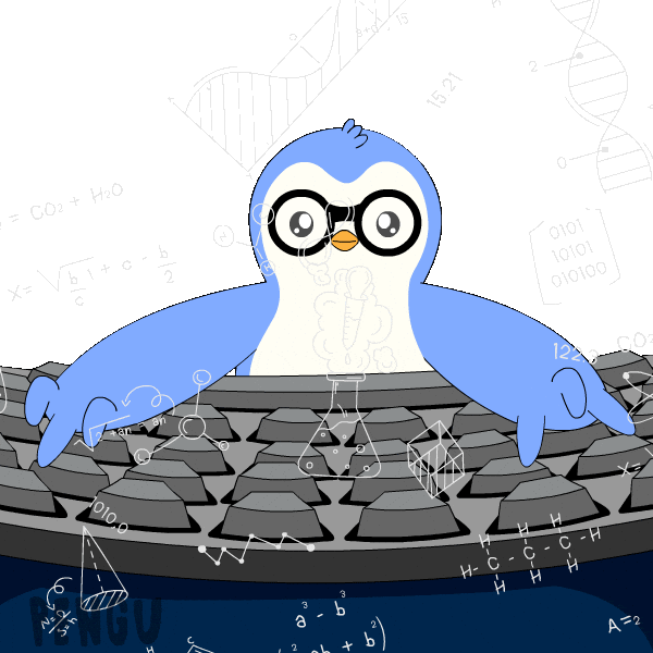 Penguin Coding Sticker by Pudgy Penguins