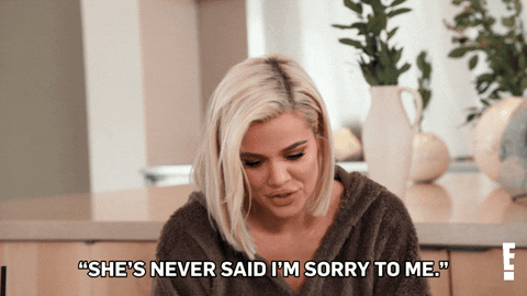 sorry keeping up with the kardashians GIF by E!