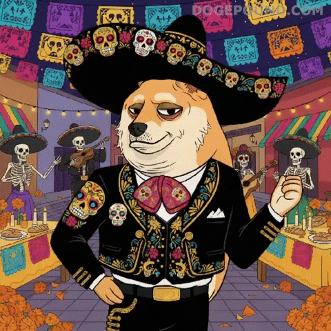 Posing Day Of The Dead GIF by Doge Pound