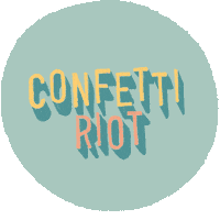 Konfettirausch confetti riot konfetti hochzeit Sticker