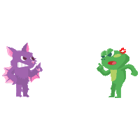 best friends fighting Sticker