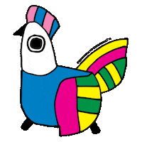 Whatsthatyourecookin rooster el salvador salvi folk art Sticker