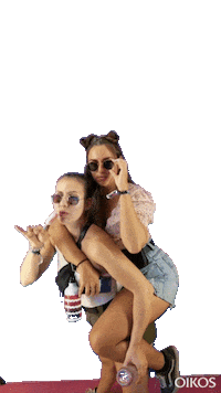 Friends Hello Sticker by Oikos Canada
