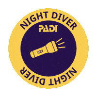 Night Diving Sticker by PADI