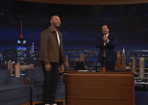 Derek Jeter Applause GIF by The Tonight Show Starring Jimmy Fallon