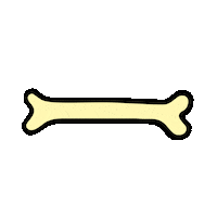 Halloween Bone Sticker by Masomenos