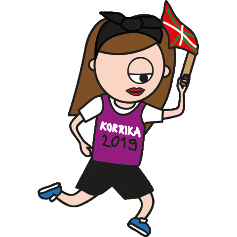mreuskaldun giphyupload run mreuskaldun korrika Sticker