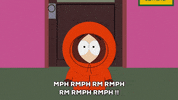 kenny mccormick door GIF by South Park 