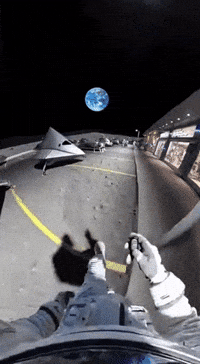 Rocket Ship Space GIF