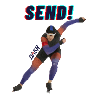 Speed Send It Sticker by DASH Skating