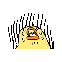 Cry Bird Sticker by ぴょろりんちょ（ひよこ人間ぴよ）
