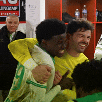 Friends Hug GIF by AS Saint-Étienne