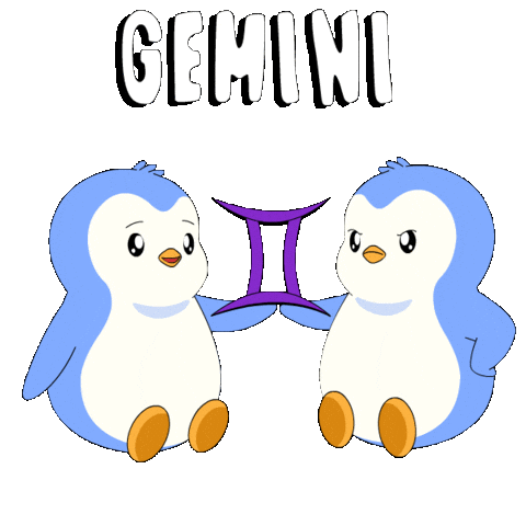 Penguin Twins Sticker by Pudgy Penguins