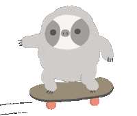 GreedyPnut skateboard sloth 滑板 greedypnut Sticker