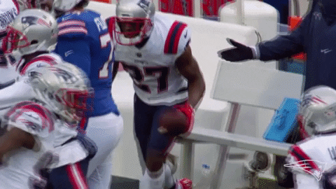 Football Reaction GIF by New England Patriots