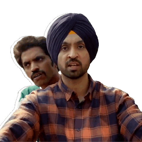 Diljit Dosanjh Hello Sticker by Zee Studios