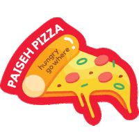 HungryGoWhereSG food pizza yummy hungry Sticker