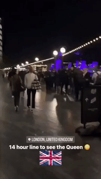 Timelapse Video Shows Massive Queue to See the Queen's Coffin in London