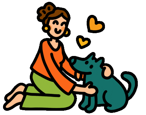 Pet Dog Sticker by Andreea Illustration