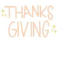 Give Thanks Text Sticker