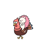 Pink Bird Sticker by PlayDappTown