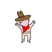 Dance Cowboy Sticker by TRIPLEBUMMER
