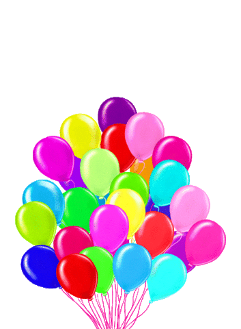 happy balloons Sticker by Stacia Pierce