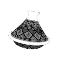 Omamstore pottery dish tunisia tajine Sticker