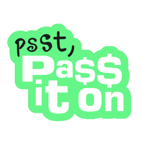 Pass It On Sticker by ratedglobal