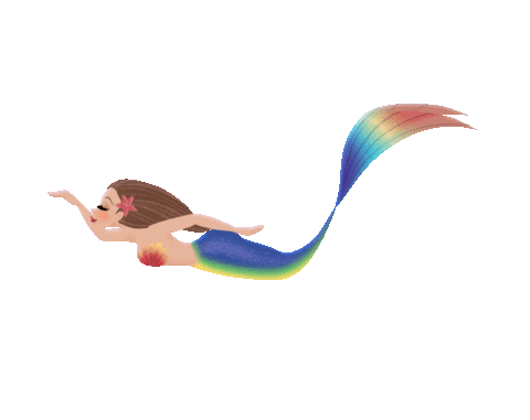 Lux Mermaid Tail Sticker by Mermaid_Lux